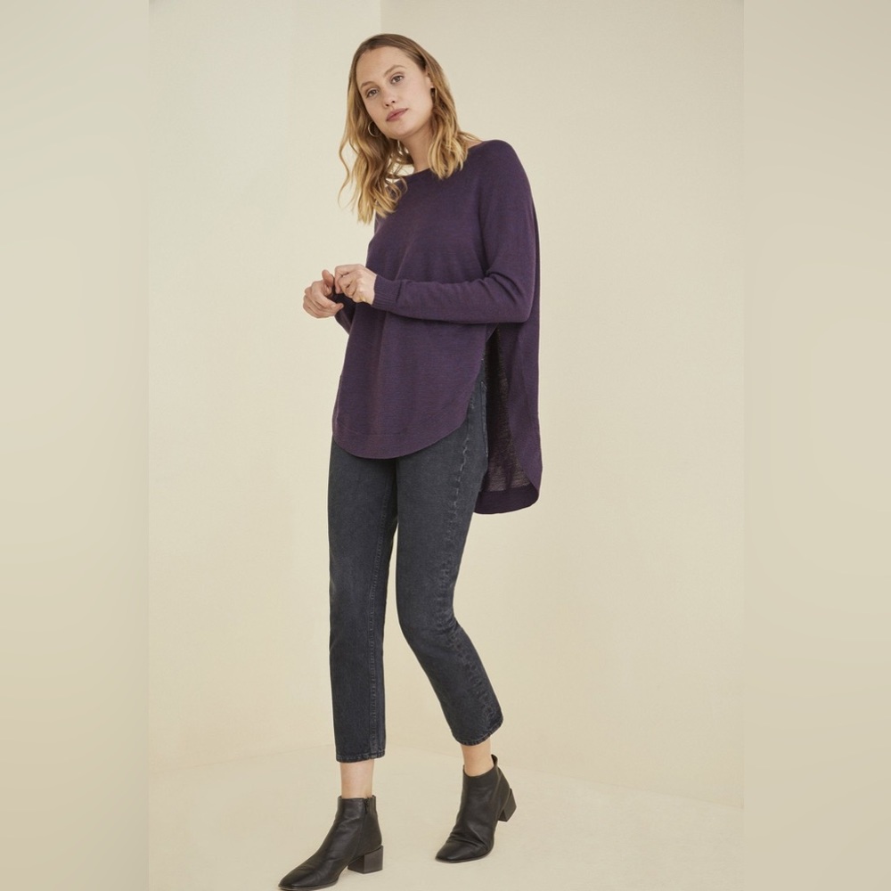 Amour Vert Karlotta Wool Sweater Purple Size XS